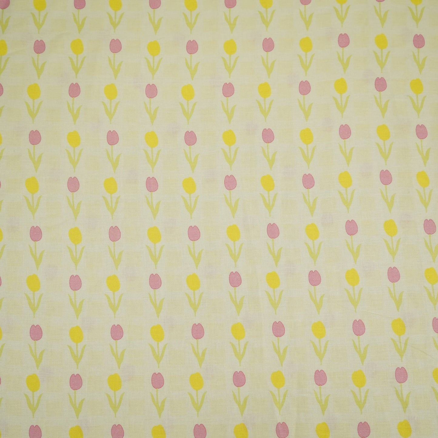 Cream floral print 40s Pure Linen Fabric VF-31351