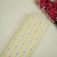 Cream floral print 40s Pure Linen Fabric VF-31351