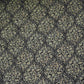 Black Foil floral print Eri Cotton Fabric MTFG-31076