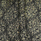 Black Foil floral print Eri Cotton Fabric MTFG-31076
