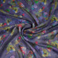 Violet floral print Tissue Fabric MTFG-31107