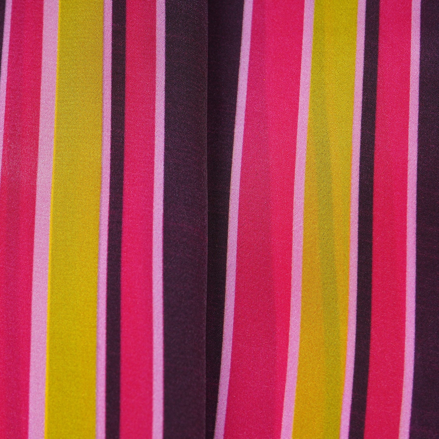 Multicolor Stripes Print Natural Crepe Fabric 21056