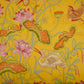 Mustard Yellow floral print Mul Chanderi Fabric VF-31342 - TradeUNO