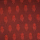 Brick Red Dabu Print Cotton Fabric NC-29651