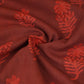 Brick Red Dabu Print Cotton Fabric NC-29651