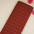 Maroon Dabu Print Cotton Fabric NC-29652