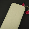 Off White thread embroidery Pure Linen Fabric SN-31242