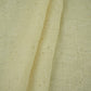 Off White thread embroidery Pure Linen Fabric SN-31242