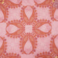 Rose Pink Mughal print Mul Chanderi Fabric VF-31343