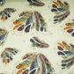 Cream floral Jari Jacquard Pure Bemberg Crepe Fabric MTFG-31096
