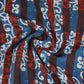 Blue & Red Dabu Print Cotton Fabric NC-29657
