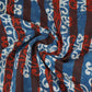 Blue with Multicolor Dabu Foil Print Cotton Fabric NC-29645