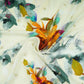Off White floral Jari Jacquard Pure Bemberg Crepe Fabric MTFG-31097