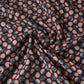 Blue with Multicolor Dabu Print Cotton Fabric NC-29666