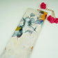 Off White floral Jari Jacquard Pure Bemberg Crepe Fabric MTFG-31097