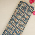 Blue with Multicolor Dabu Foil Print Cotton Fabric NC-29647