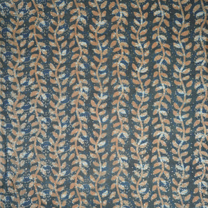 Blue with Multicolor Dabu Foil Print Cotton Fabric NC-29647 - TradeUNO