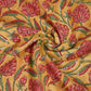Mustard Floral Print Cotton Fabric AFI-29603