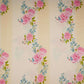 Ivory floral stripes print 40s Pure Linen Fabric VF-31322