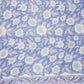 Sky Blue floral Print Muslin Fabric AFI-29539