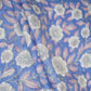 Sky Blue floral Print Muslin Fabric AFI-29539