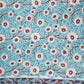 Sea Blue floral Print Muslin Fabric AFI-29537