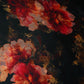Black floral print Modal Satin Fabric MTFG-31089