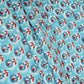 Sea Blue floral Print Muslin Fabric AFI-29536