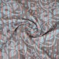 Dark Grey Stripes Dabu Print Cotton Fabric AFI-29611