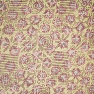 Khaki Dabu Print Cotton Fabric AFI-29607 - TradeUNO