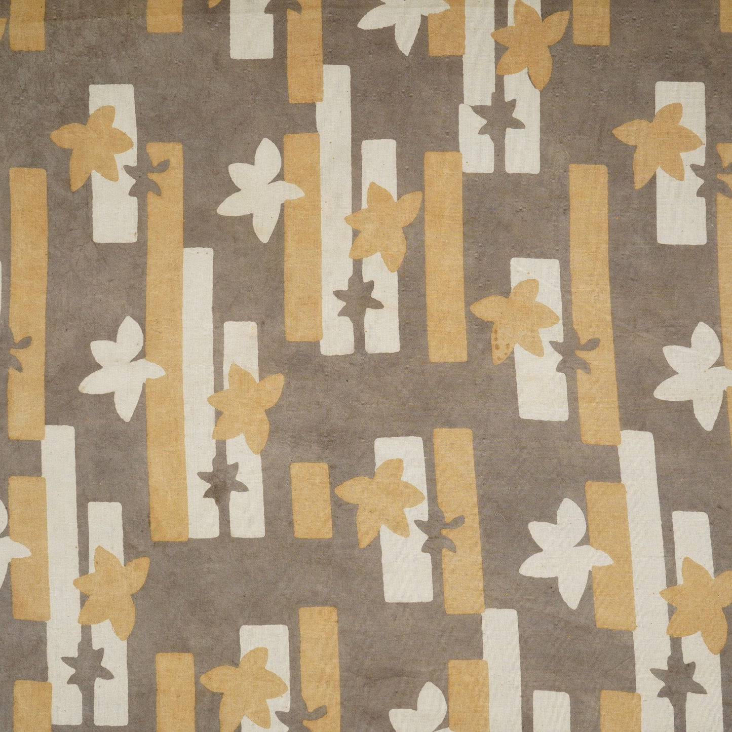 Grey Dabu Print Cotton Fabric NC-29648