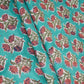 Sea Green floral print Cotton Fabric AFI-29598