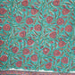 Sea Green floral print Cotton Fabric AFI-29605
