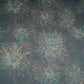 Charcoal Black floral print Organza Fabric MTFG-31105