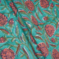 Sea Green floral print Cotton Fabric AFI-29605