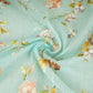 Sky Blue fine floral embroidery Mul Chanderi Fabric SNA-29631