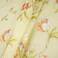Yellow fine floral embroidery Mul Chanderi Fabric SNA-29629