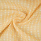 Peach Geomatrical Print Mul Chanderi Fabric SNA-29635