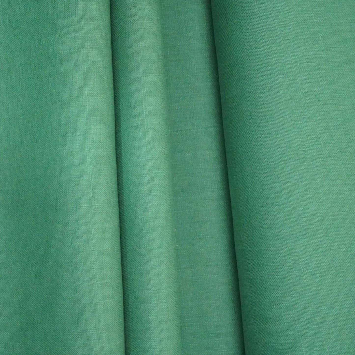 Teal Green Solid Pure Linen Fabric UT-31162