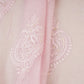 Baby Pink Chikankari motif embroidery Mul Chanderi Fabric SNA-29624