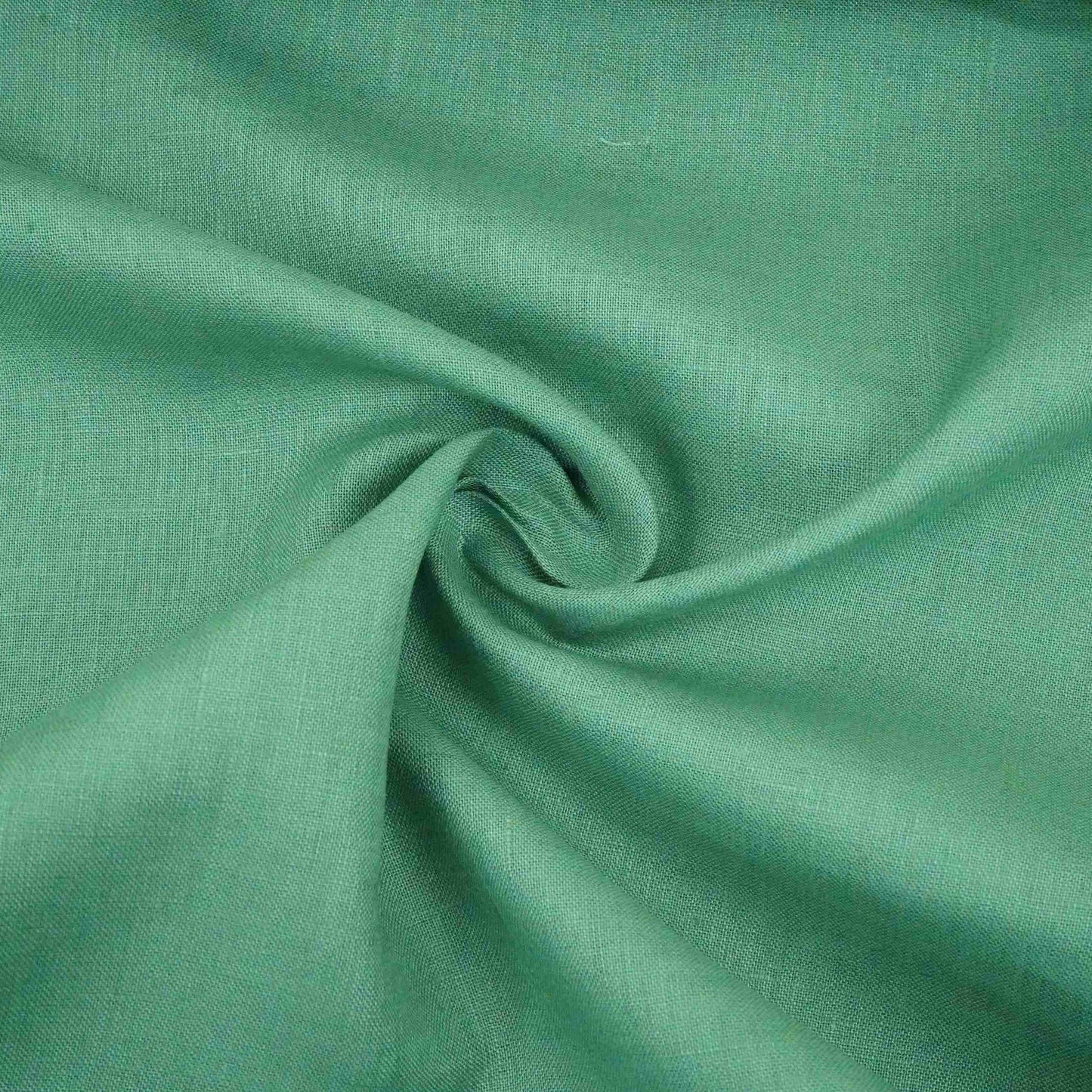 Teal Green Solid Pure Linen Fabric UT-31162