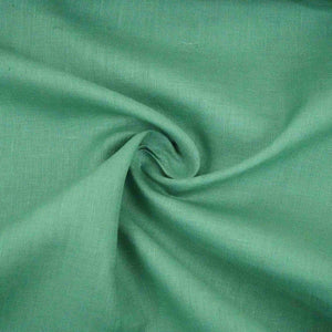 Teal Green Solid Pure Linen Fabric UT-31162 - TradeUNO