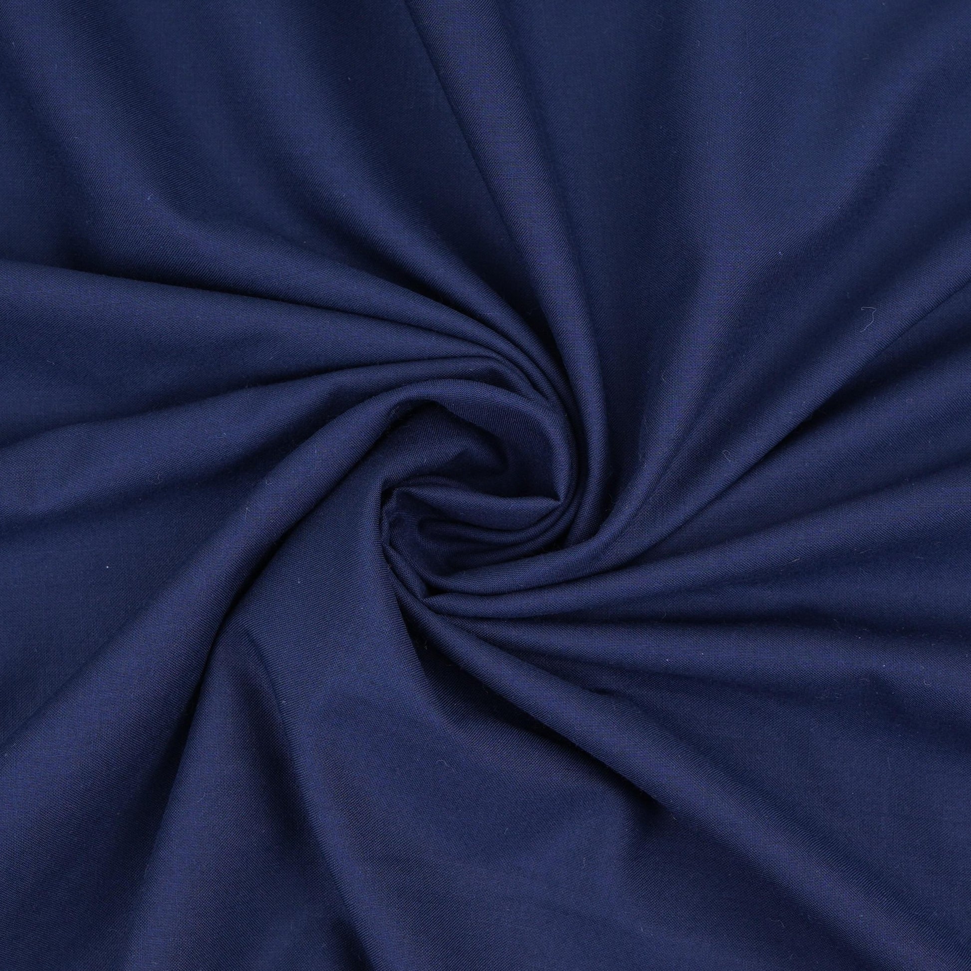 Navy Blue Solid Lizzy Bizzy Fabric RTL-31444 - TradeUNO