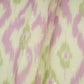 Light Green Ikkat print mukaish work Mul Chanderi Fabric SNA-29626