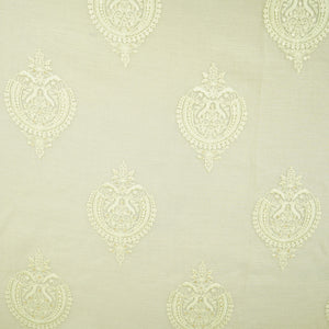 Light Green Chikankari motif embroidery Mul Chanderi Fabric SNA-29622 - TradeUNO