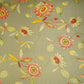 Metallic Silver floral print Tissue Fabric MTFG-31108