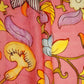 Rani Pink Kalamkari Print Pure 70gm Chanderi Fabric VF-30893