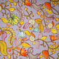 Lilac Kalamkari Print Pure 70gm Chanderi Fabric VF-30892