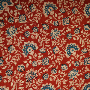 Red Floral print Cotton Fabric AFI-29601 - TradeUNO