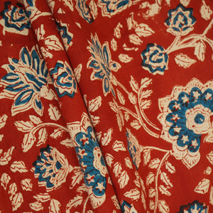 Red Floral print Cotton Fabric AFI-29601 - TradeUNO